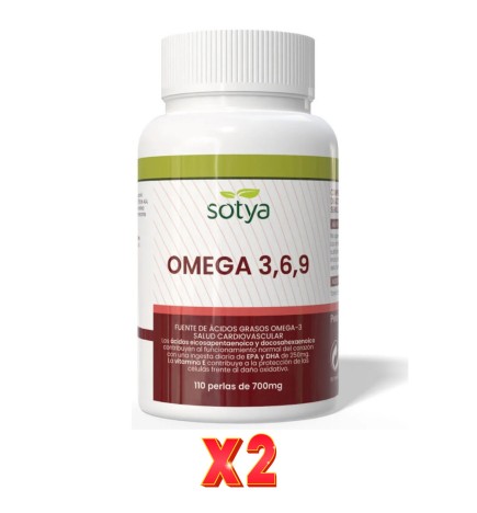 Pack De 2 Unidades Omega 3, 6 Y 9 700Mg 110 Perlas Sotya