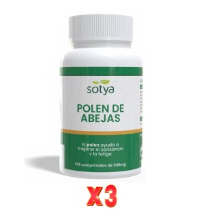 Pack De 3 Unidades Polen 600Mg 100 Comprimidos Sotya