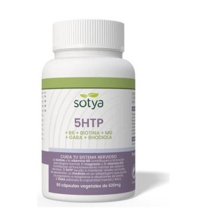 Triptofano 5Htp+B6+Biotina+Magnesio 650Mg 60 Capsulas Sotya