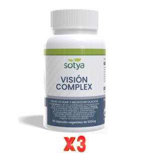 Pack De 3 Unidades Vision Complex 520Mg 60 Capsulas Sotya