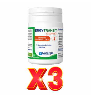 Pack De 3 Unidades Ergytransit Express 30 Cápsulas Nutergia