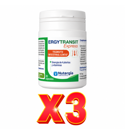 Pack De 3 Unidades Ergytransit Express 30 Cápsulas Nutergia