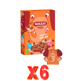 Pack de 6 unidades Cereales Kids Sabor Chocolate Bio 300 G Smileat