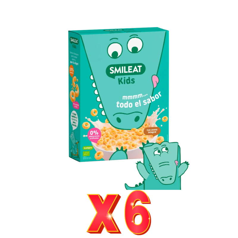 Pack de 6 unidades Cereales Kids Bio 300 G Smileat