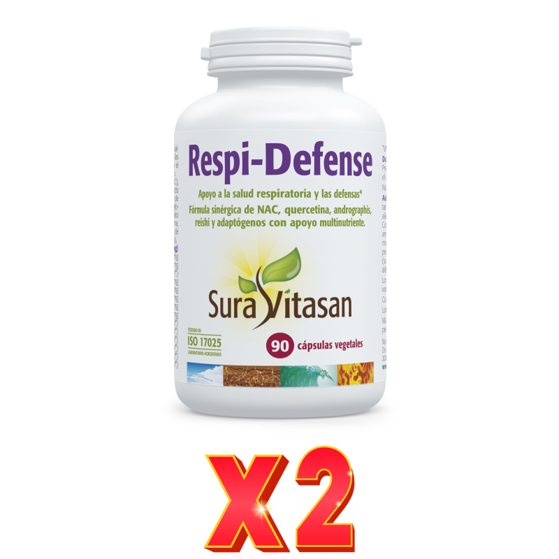 Pack de 2 unidades Respi-Defense 90 Cápsulas Sura Vitasan