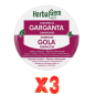 Pack de 3 unidades Caramelos Garganta Fumadores 45 Gramos Herbalgem
