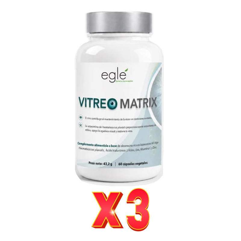 Pack de 3 unidades Vitreo Matrix 60 Cápsulas Egle