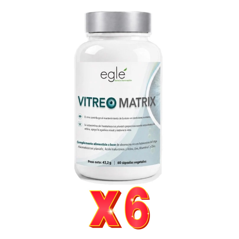 Pack de 6 unidades Vitreo Matrix 60 Cápsulas Egle