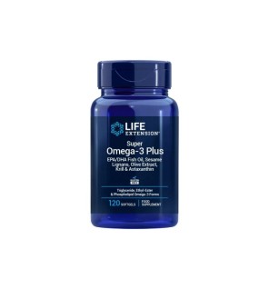 Super omega-3 plus epa/dha fish oil, sesamo ,olive ,krill & astaxanthin 120 perlas de Life Extension