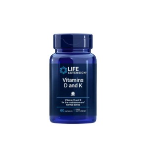 Vitamins d&k 60 cápsulas de Life Extension