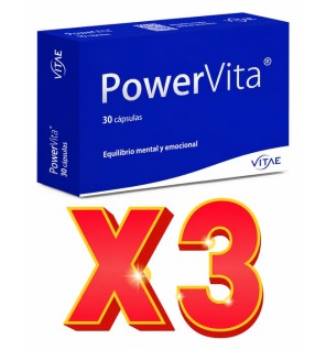 Pack de 3 unidades PowerVita 30 Cápsulas de VITAE