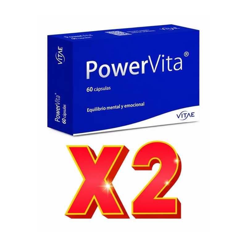 Pack de 2 unidades PowerVita 60 Cápsulas de VITAE