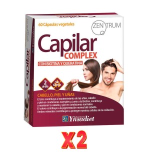Pack De 2 Unidades Capilar Complex 60 Caps. Zentrum Ynsadiet