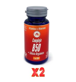 Pack De 2 Unidades Complejo B50+Silicio Orga. 60 C. Vm Ynsadiet
