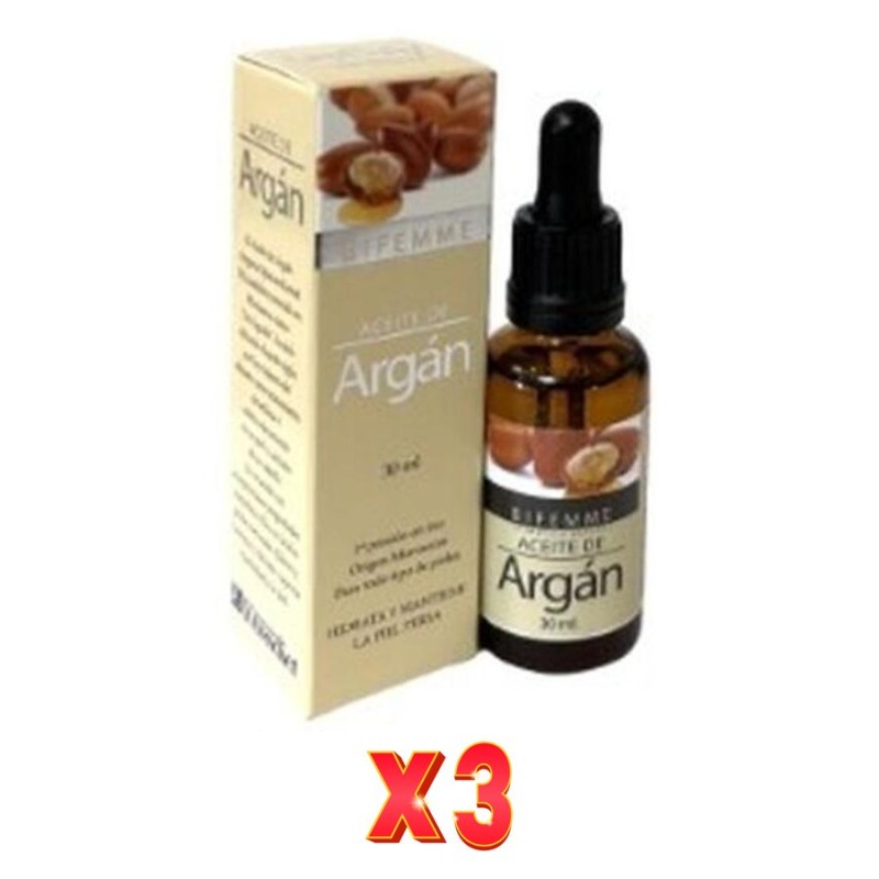 Pack De 3 Unidades Aceite De Argan 30 Ml Bifemme Ynsadiet Pack De 3 Unidades Aceite De Argan 30 Ml Bifemme Ynsadiet