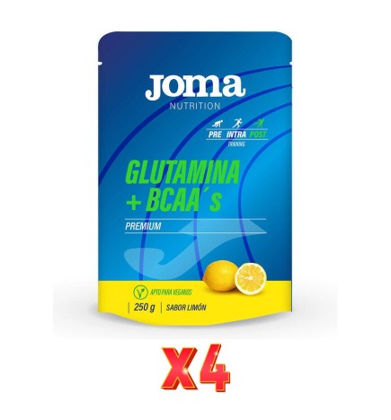 Pack De 4 Unidades Glutamina + Bcaa'S 250G Joma Ynsadiet