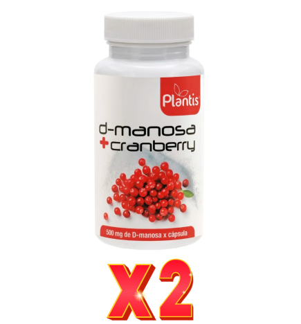Pack de 2 unidades D-Manosa + Cranberry 60 Cápsulas Plantis Artesania