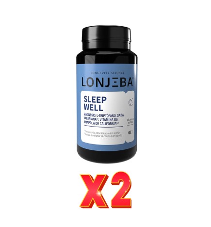 Pack de 2 unidades Sleep Well 60 Cápsulas Lonjeba