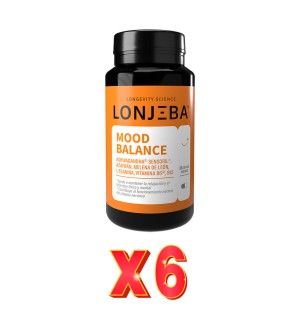 Pack de 6 unidades Mood Balance 60 Cápsulas Lonjeba