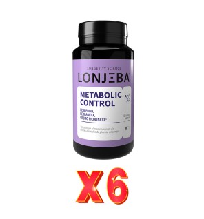 Pack de 6 unidades Metabolic Control 60 Cápsulas Lonjeba