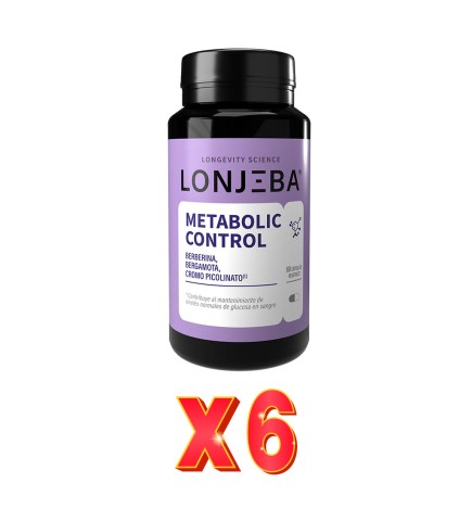 Pack de 6 unidades Metabolic Control 60 Cápsulas Lonjeba