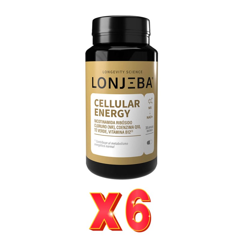Pack de 6 unidades Cellular Energy 30 Cápsulas Lonjeba