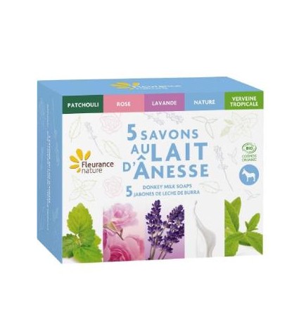Cofre 5 Jabones Con Leche De Burra Fleurance Nature
