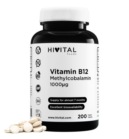 Vitamina B12 200 Comprimidos Veganos Hivital