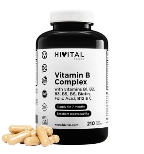 Vitamin B Complex 210 Cápsulas Veganas Hivital