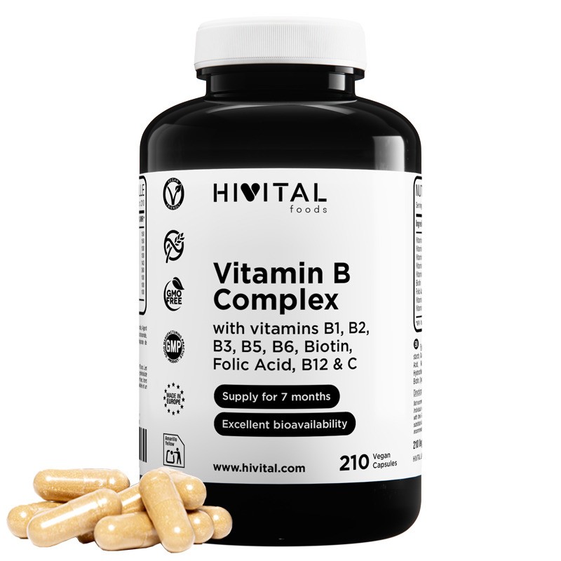 Vitamin B Complex 210 Cápsulas Veganas Hivital