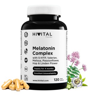 Melatonina Complex 120 Cápsulas Veganas Hivital