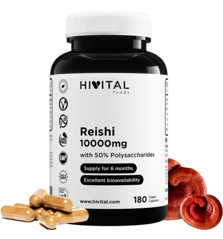 Reishi 10000mg 180 Cápsulas Veganas Hivital