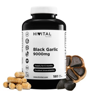Ajo Negro 9000 mg 180 Cápsulas Veganas Hivital
