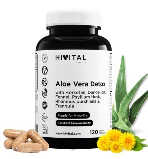 Aloe Vera Detox 120 Cápsulas Veganas Hivital