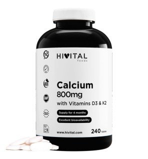 Calcio + D3 + K2 240 Comprimidos Hivital