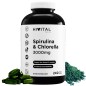 BIO Espirulina + BIO Chlorella 3000 mg 240 Comprimidos Veganos Hivital