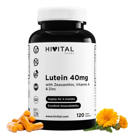 Luteina 40 mg 120 Cápsulas Veganas Hivital
