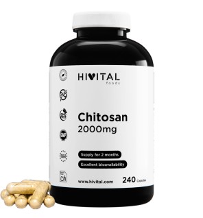 Chitosan 2000 mg 240 Cápsulas Hivital