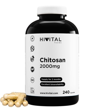 Chitosan 2000 mg 240 Cápsulas Hivital