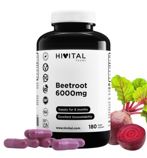 Remolacha 6000 mg 180 Cápsulas Veganas Hivital