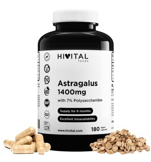Astrágalo 1400 mg 180 Cápsulas Veganas Hivital