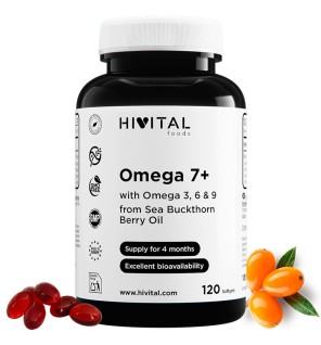 Omega 7+ Espino Amarillo 500 mg 120 Perlas Hivital