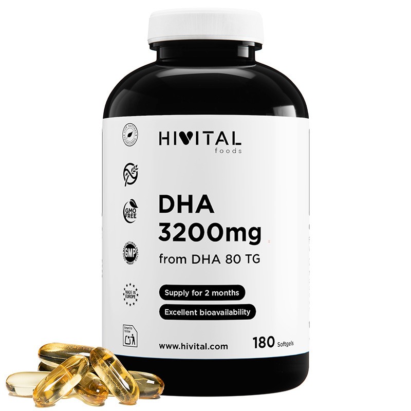 DHA 3200 mg 180 Perlas Hivital DHA 3200 mg 180 Perlas Hivital
