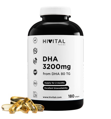 DHA 3200 mg 180 Perlas Hivital