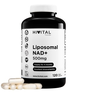 NAD+ Liposomal 500 mg 120 Cápsulas Veganas Hivital