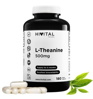 L-Teanina 500 mg 180 Cápsulas Veganas Hivital