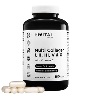 Multi Colágeno Hidrolizado 180 Cápsulas Hivital
