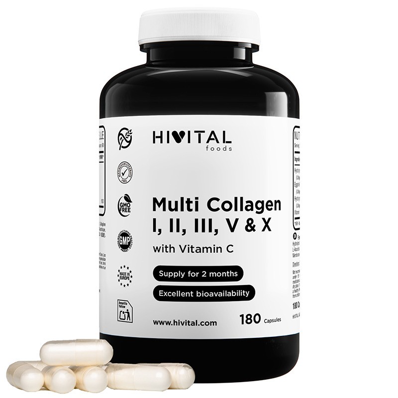 Multi Colágeno Hidrolizado 180 Cápsulas Hivital
