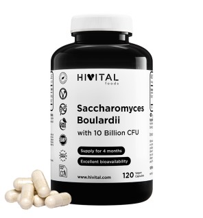 Saccharomyces Boulardii 120 Cápsulas Veganas Hivital