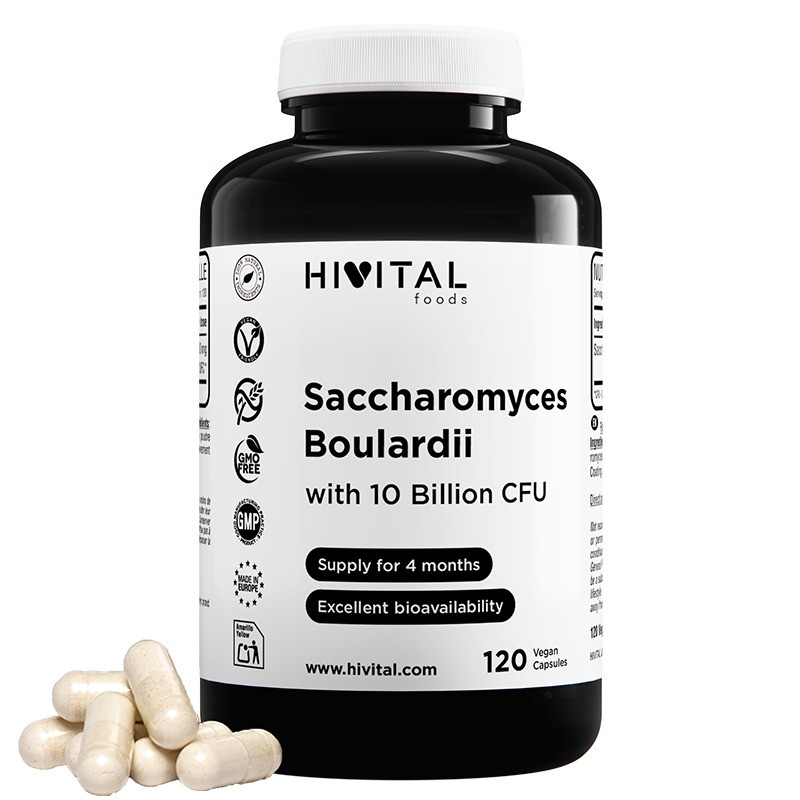 Saccharomyces Boulardii 120 Cápsulas Veganas Hivital Saccharomyces Boulardii 120 Cápsulas Veganas Hivital